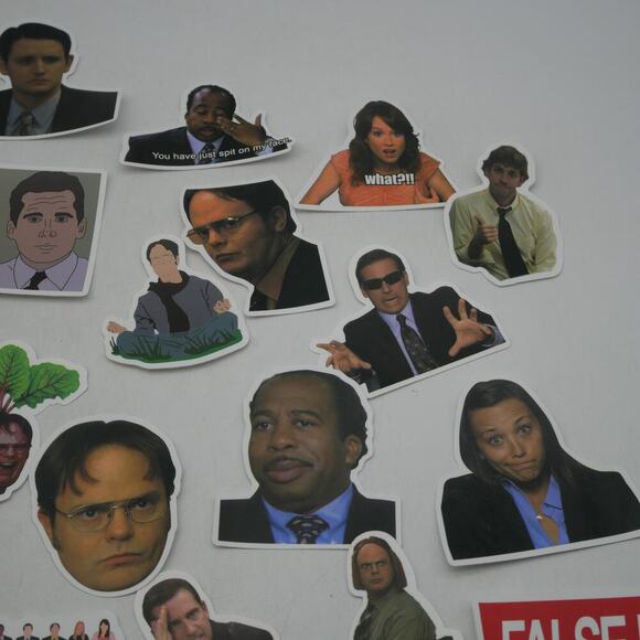 46 The Office Stickers Michael Dwight Jim Stanley Kevin Vinyl Laptop Bottle - Picture 3 of 14